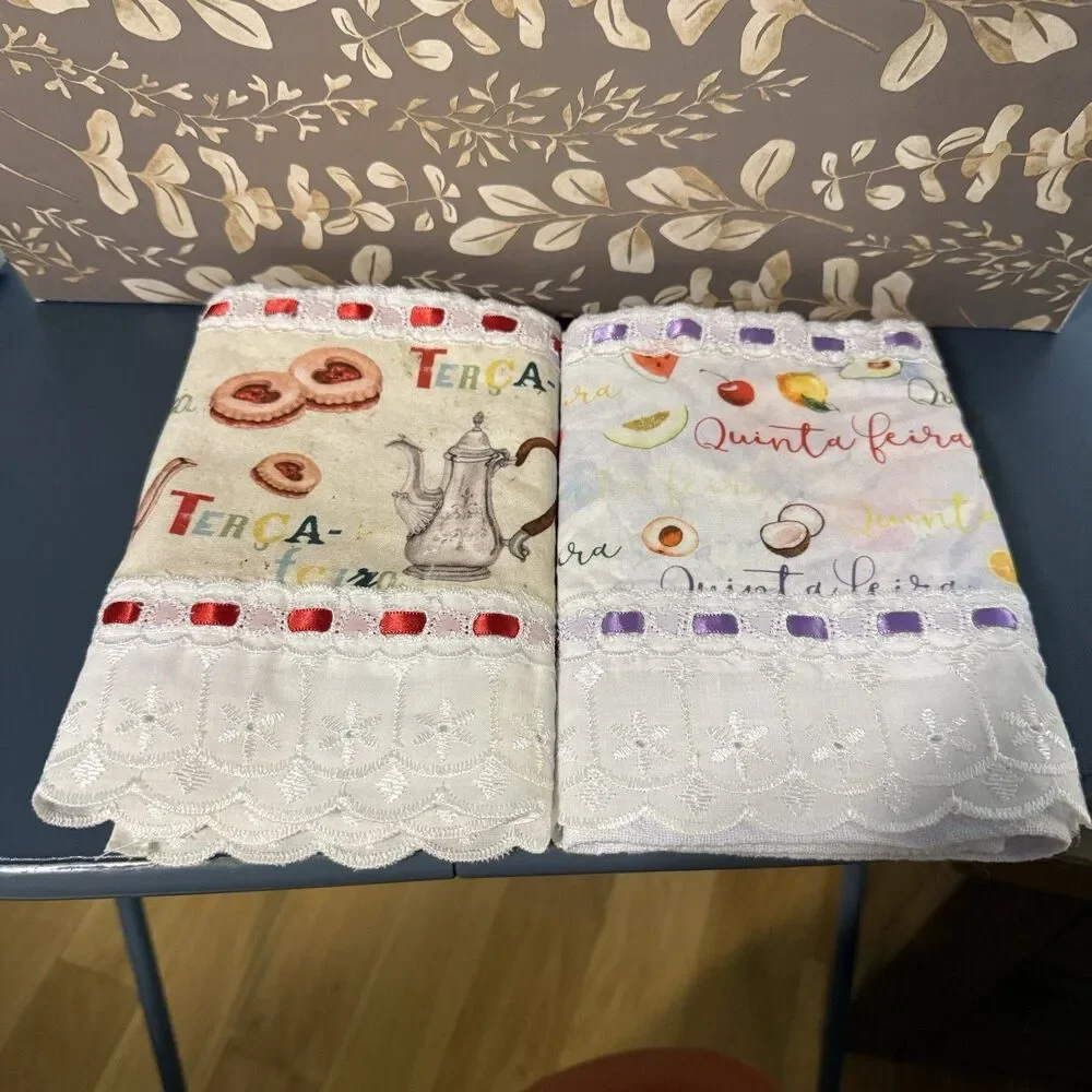 Brazilian Cotton Kitchen Towels Textil H Carvalho Flower Sack Dish Cloth Crafts